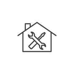 Home repair vector Icon in trendy flat style isolated on white background