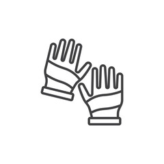 Fitness Gloves vector Icon in trendy flat style isolated on white background
