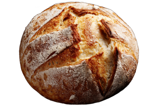Artisan Crusty Bread Golden Brown, Rustic Loaf, Homemade Baking