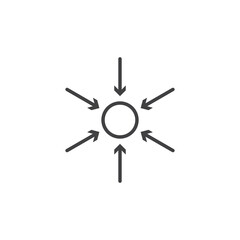 Compact size vector Icon in trendy flat style isolated on white background