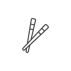 Obraz premium Chopsticks vector Icon in trendy flat style isolated on white background