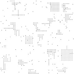 Abstract futuristic dotted background. Technological binary background. Abstract electronic circuit board. Digital geometric background. Techno dots vector abstraction