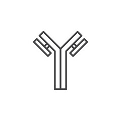 Antibody vector Icon in trendy flat style isolated on white background