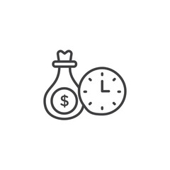 Annuity vector Icon in trendy flat style isolated on white background