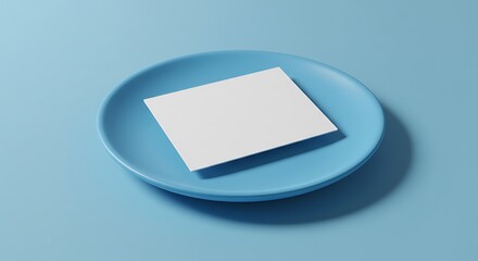 Azure Plate, Blank Canvas