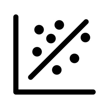 scatter plot correlation icon
