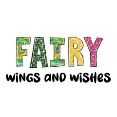 Cute Fairy Wings and Wishes Design with Tie Dye and Leopard Print