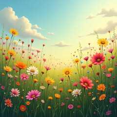 field of flowers