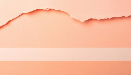Creative paper tear effect over soft pink background digital art minimalist design contemporary style