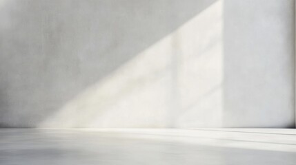 Minimalist Interior Space with Soft Natural Light and Smooth Surface