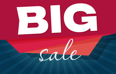 Vector flat sale banner template design