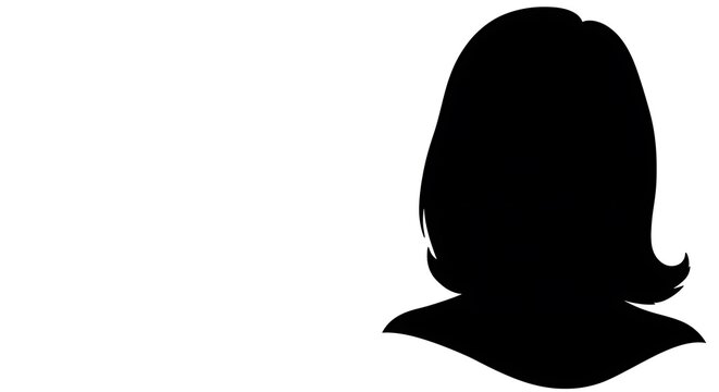 Silhouette Portrait: Woman's Strength & Mystery