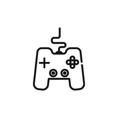 game console icon on white background. Editable stroke.