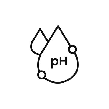 Neutral Ph Balance icon on white background. Editable stroke.