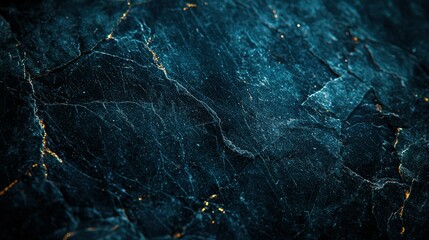 Dark rock texture with golden streaks close-up detail