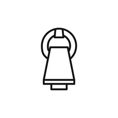 MRI icon on white background. Editable stroke.