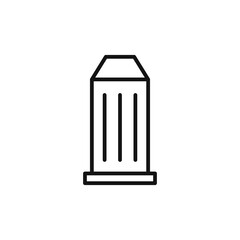 Granary icon on white background. Editable stroke.