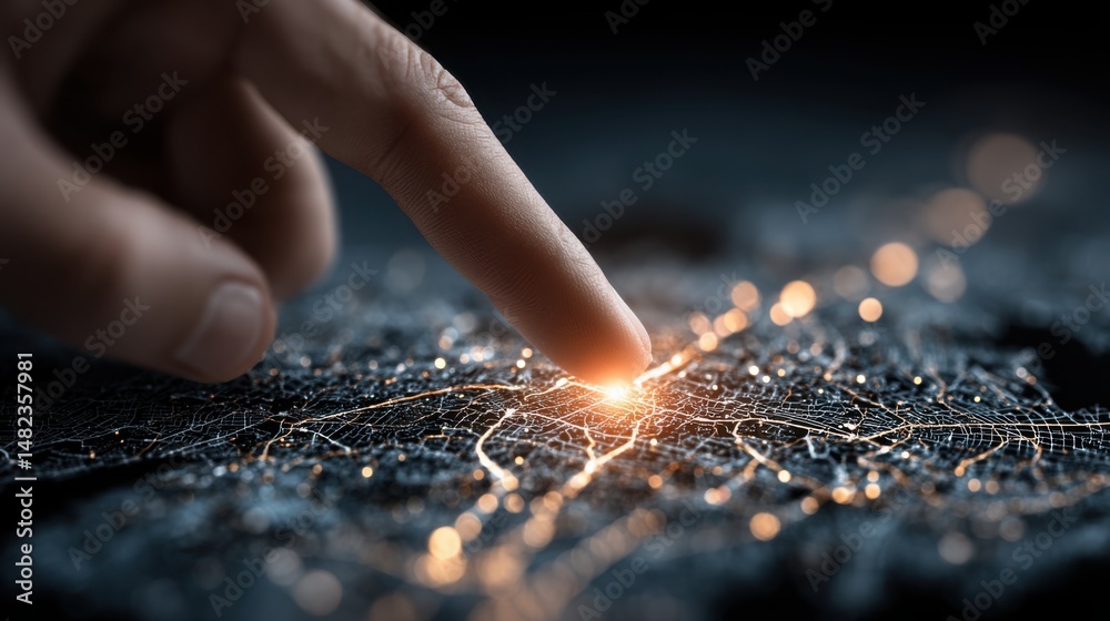 Poster real-time trust path icon concept illustrating live credibility visualization in digital environment