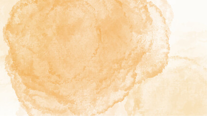 Orange watercolor background with copy space. vector