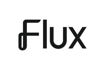 Flux logo, Flux modern logo design vector