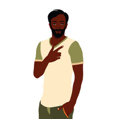 Black man with one hand in his pocket