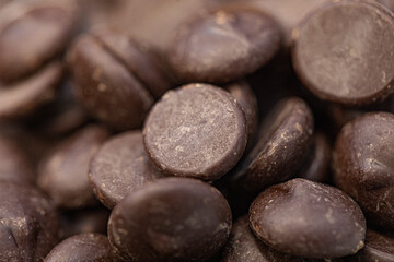 chocolate beans of the highest quality. natural chocolate background