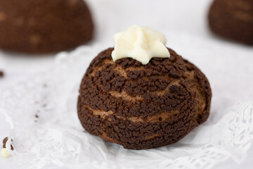 Homemade sweets made from natural and healthy ingredients. Festive background with mini cakes. Delicious cake