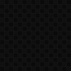 Seamless pattern. Modern stylish texture. Repeating geometric square tiles with thin line. Monochrome on black background. Trendy graphic design.