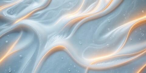 Fototapeta premium Azure Lake Ripple: Organic Wax Effect