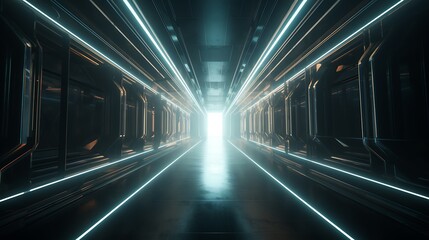 Futuristic corridor.