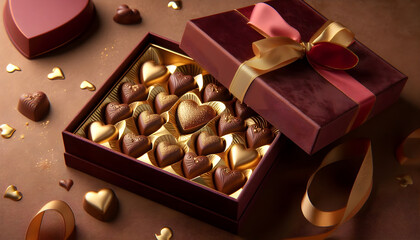 Luxury chocolate box, Ai-generated image
