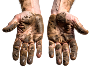 Soiled Hands of a Working Man Transparent Background PNG