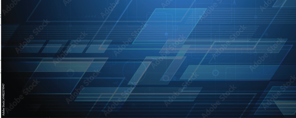 Aufkleber abstract high technology and science background