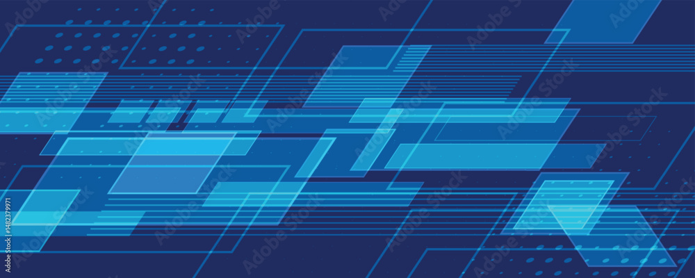 Poster Abstract high technology and science background