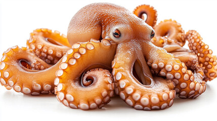Colorful octopus showcasing its tentacles in a bright aquatic environment during daylight hours