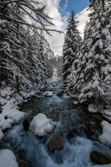 river in winter