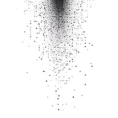 Obraz premium A composition of descending triangles on a white background