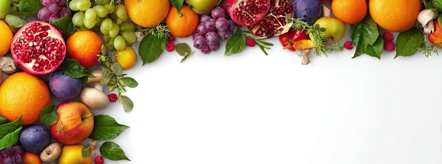 Colorful Fruits and Berries Arrangement