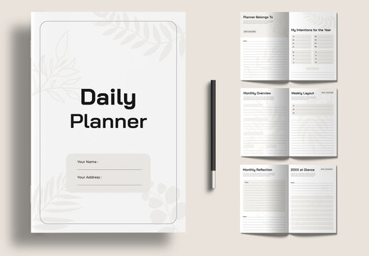 Daily Productivity Planner Layout