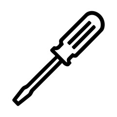 Screwdriver icon on white background vector
Vector icon household items home