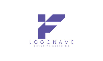 Minimalist F Logo for Branding and Identity.