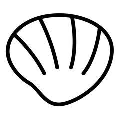 Shellfish icon. Vector line icon