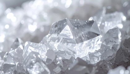 Exploring brilliant crystal structures gemstone mines macro photography laboratory environment close-up view mineralogy study