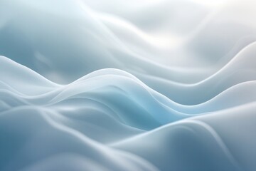 Obraz premium Calming Abstract Blend of Blue and White with Smooth Gradient