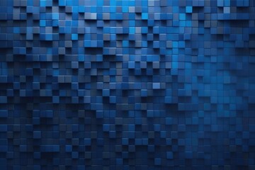 Fototapeta premium Digital Blue Gradient Mosaic with Pixelated Smooth Transitions
