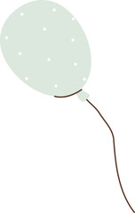 Spotted Balloon Line Art