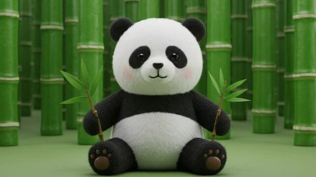 3D cotton-like 'PANDA' with bamboo and softness &mdash; cute and cuddly.