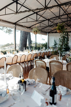 Elegant variety of wedding table decor & flowers