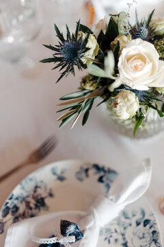 Elegant variety of wedding table decor & flowers