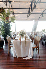 Elegant variety of wedding table decor & flowers